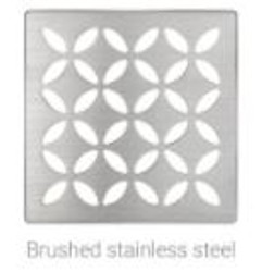 Schluter Kerdi Drain Style Floral Brushed Stainless Steel EB